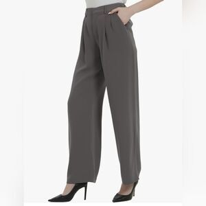 Tronjori high waist, wide leg hook/zip trousers size L